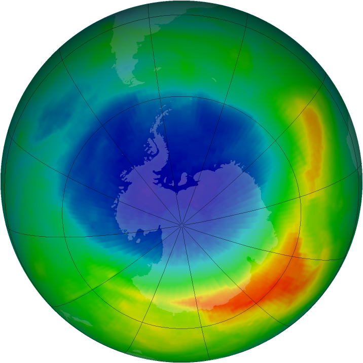Ozone Map 1988-09-25